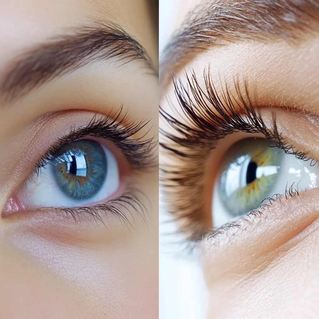 Differences cils extensions et lash botox