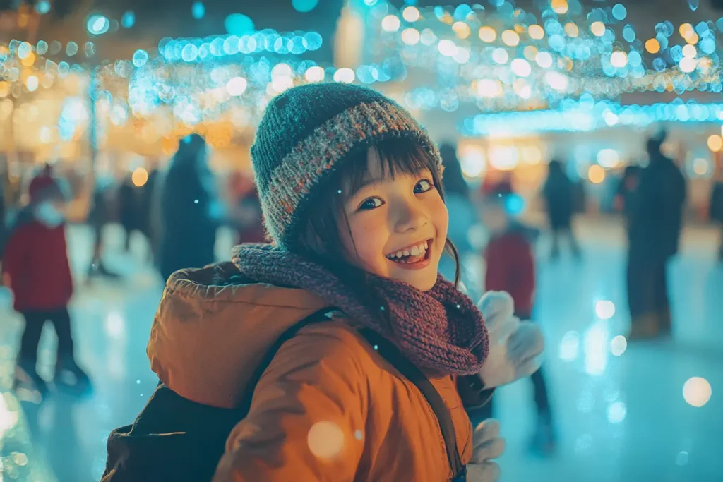 Enfant patinoire