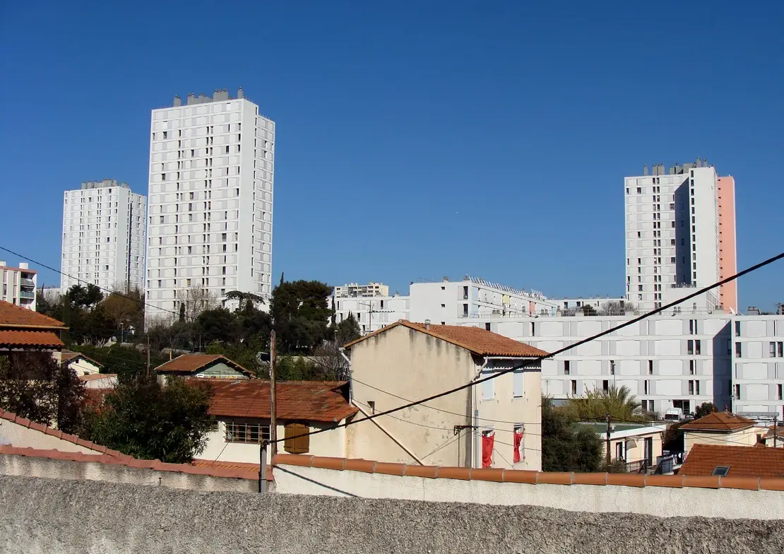 La viste les 3 tours de la castellane quartier chaud marseille